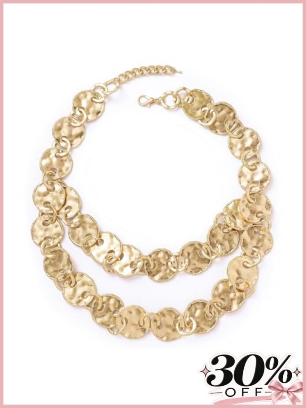 Chunky Link Chain Necklace Statement Jewelry Zinc Alloy